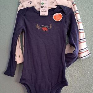 Carter's Navy Blue Mountain Embroidered Bodysuit